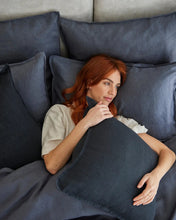 Load image into Gallery viewer, Ravello Linen Pillowcase Set | Denim