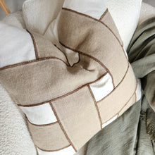 Load image into Gallery viewer, Denpasar Linen Cushion | White + Natural