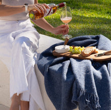 Load image into Gallery viewer, Brighton NZ Wool Throw | Navy