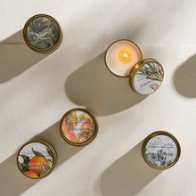 Load image into Gallery viewer, Handpoured Soy Candle in Travel Tin | Brass