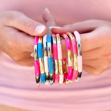 Load image into Gallery viewer, Colourful Enamel Stacking Bracelet