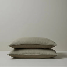 Load image into Gallery viewer, Weave Home Linen Pillowcase Set, Caper, Olive, Dusty green,