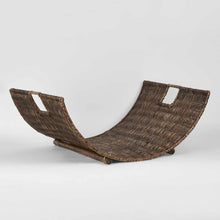 Load image into Gallery viewer, Woven Rattan Fire Basket | Antique Brown