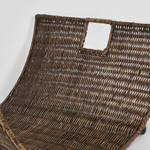 Load image into Gallery viewer, Woven Rattan Fire Basket | Antique Brown