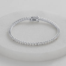 Load image into Gallery viewer, Dani Tennis Bracelet | Silver || Zafino