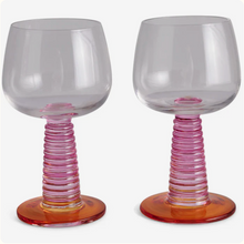 Load image into Gallery viewer, Sunset Stalk Wine Glass | Set of 2