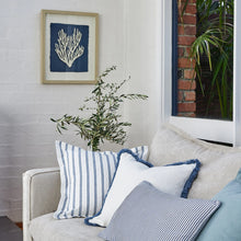 Load image into Gallery viewer, Provence Blue Stripe Cushion
