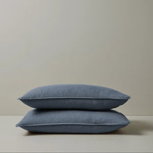 Load image into Gallery viewer, Weave Home Linen Pillowcase Set in Denim from Weave Home. Navy, Denim
