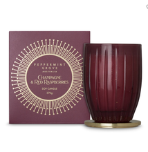 Load image into Gallery viewer, Champagne & Red Raspberries Soy Candle | 370g