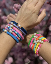 Load image into Gallery viewer, Pearl Pop Heishi Bead Bracelet
