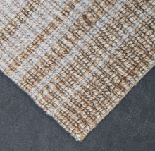 Load image into Gallery viewer, Lewis Self Stripe Wool + Jute Rug