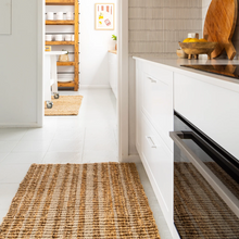 Load image into Gallery viewer, Lewis Self Stripe Wool + Jute Rug