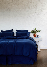 Load image into Gallery viewer, Indigo Linen Quilt Cover Queen || Kip and Co