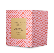 Load image into Gallery viewer, Pink Rose & Marshmallow Soy Candle | 370g