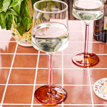 Load image into Gallery viewer, Marshmallow and Marmalade Vino Glass | Set of 2
