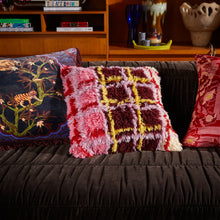 Load image into Gallery viewer, Karina Shag Cushion | Rosewood