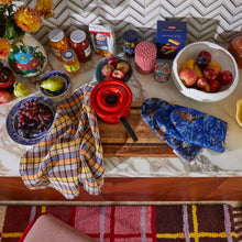 Load image into Gallery viewer, Stela Check Tea Towel | Cornflower