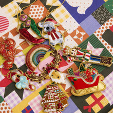 Load image into Gallery viewer, Christmas Patchwork Tablecloth