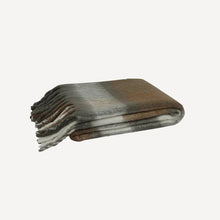Load image into Gallery viewer, Plaid Tassel Throw | Grey Brown