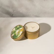 Load image into Gallery viewer, Handpoured Soy Candle in Travel Tin | Brass