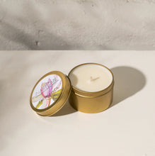 Load image into Gallery viewer, Handpoured Soy Candle in Travel Tin | Brass