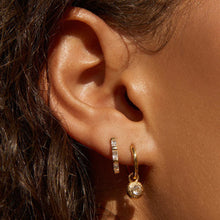 Load image into Gallery viewer, Holi Gold Huggie Earrings