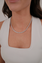 Load image into Gallery viewer, Dani Tennis Necklace | Siver || Zafino