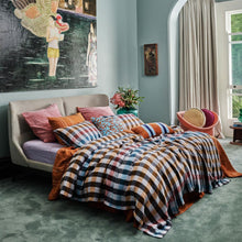 Load image into Gallery viewer, Santa Monica Pecan Tartan Linen Pillowcases Standard 2P Set || Kip & Co