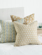 Load image into Gallery viewer, Marbella Saffron Linen Cushion 55x55cm | Walter G