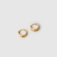 Load image into Gallery viewer, Jean Gold Huggie Earrings