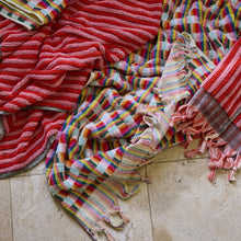 Load image into Gallery viewer, Sweet Love Stripe Turkish Bath Mat