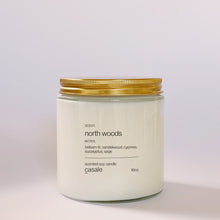 Load image into Gallery viewer, NORTH WOODS DOUBLE WICKED SOY CANDLE (16oz / 453g