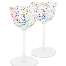 Load image into Gallery viewer, Party Speckle Coupe Glass | 2P Set