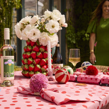 Load image into Gallery viewer, Polkadot Pink Tablecloth