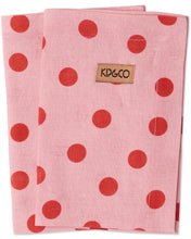 Load image into Gallery viewer, Polkadot Pink 4P Napkin Set
