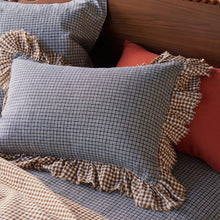 Load image into Gallery viewer, Pepperberry Check Full Ruffle Pillowcase Set