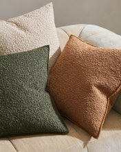 Load image into Gallery viewer, Alberto Boucle Cushion | Olive