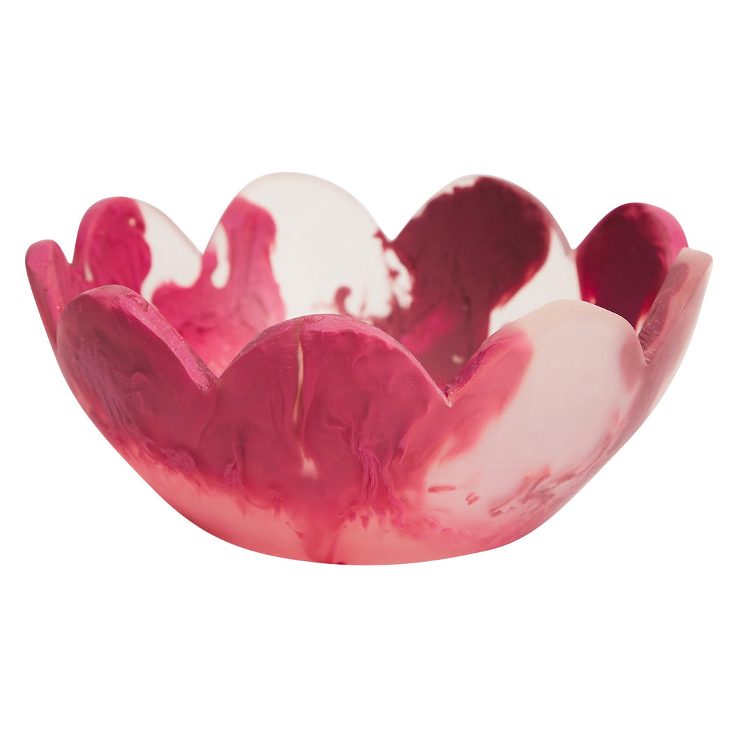 Resin Petal Bowl - Rhubarb | Sage + Clare