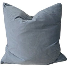Load image into Gallery viewer, The Boulevard Luxe Velvet Cushion | Slate Blue