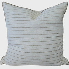 Load image into Gallery viewer, Camel Stripe Linen Blend Cushion