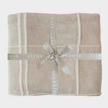 Load image into Gallery viewer, Grid Pattern Baby Blanket Latte | Alimrose
