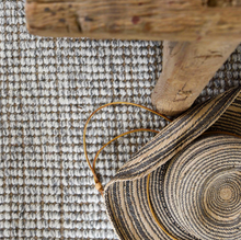 Load image into Gallery viewer, Carter Wool Rugs + Runners  | Grey + Natural
