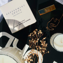 Load image into Gallery viewer, Black Orchid and Ginger Candle by Peppermint Grove at Unearthed Homewares