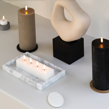Load image into Gallery viewer, Flameless Candle | Textured Black | Pillar