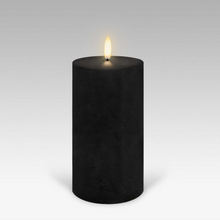 Load image into Gallery viewer, Flameless Candle | Textured Black | Pillar