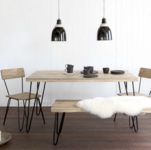 Load image into Gallery viewer, Dining Table - Hairpin Leg | Black