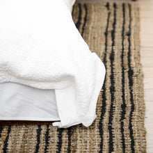 Load image into Gallery viewer, Jute Rugs + Runners  | Natural + Graphite Stripe || Smith Stripe
