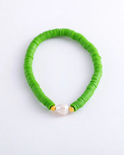 Load image into Gallery viewer, Pearl Pop Heishi Bead Bracelet
