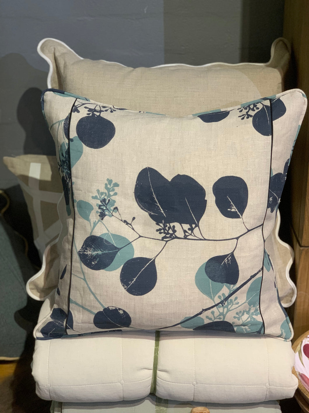 Blue Gum Cushion | Ink + Spindle