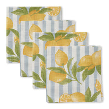 Load image into Gallery viewer, Lemon Stripe Napkin | Set 4
